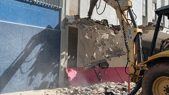 A nossa especialidade: demolição de prédio